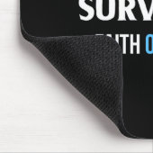 Geschenk für Überlebende des Prostatakrebs-Bewusst Mousepad (Ecke)