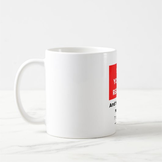 Geschenk für UI UX Designer Funny Mug Meme Kaffeetasse (Links)