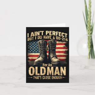 Geschenk für US-Veteranen Ich bin nicht perfekt, h Karte