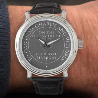 Geschenk für Vater am 65. Geburtstag Armbanduhr