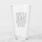 Geschenk für Vater Beer Lover Vatertag Einzigartig Glas (Rückseite)