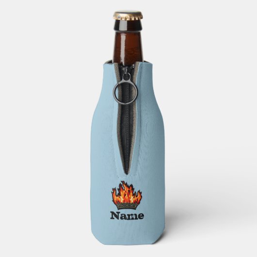 Geschenk für Vater! Bier Cooler, gemütlich, Holzof Flaschenkühler (Flasche Rückseite)