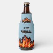 Geschenk für Vater! Bier Cooler, gemütlich, Holzof Flaschenkühler (Flaschenvorderseite)