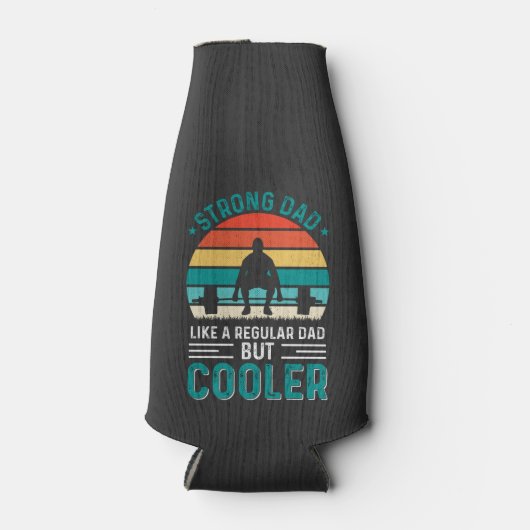 Geschenk für Vater, die trainieren; Kreuzsitz; Gew Flaschenkühler (Vorderseite)