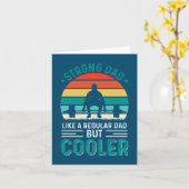 Geschenk für Vater, die trainieren; Kreuzsitz; Gew Karte (Gelbe Blume)