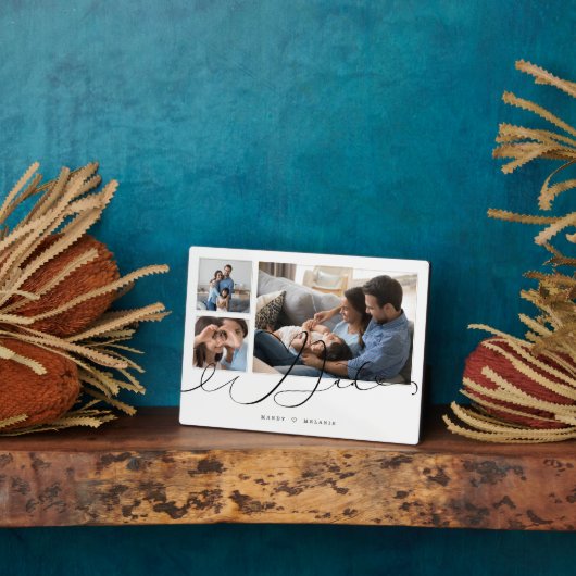 Geschenk für Vater | Family Foto 3 FotoCollage Fotoplatte (Seite)