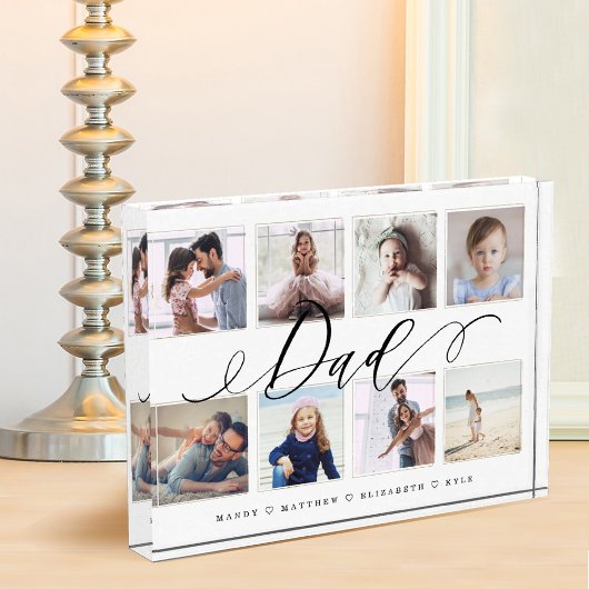 Geschenk für Vater | Family Foto Keepake Collage