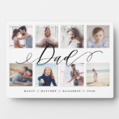 Geschenk für Vater | Family Foto Keepake Collage Fotoplatte (Vorderseite)