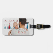 Geschenk für Vater - Foto Gepäckanhänger (Vorderseite horizontal)