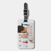 Geschenk für Vater - Foto Gepäckanhänger (Vorderseite vertikal)