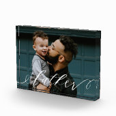 Geschenk für Vater-klassy Skript-Kalligrafie Keepa Fotoblock (Rechts)