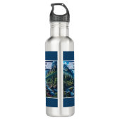 Geschenk für Vater mit benutzerdefinierten Textgeb Edelstahlflasche (Rückseite)