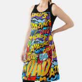 Geschenk für VATER mit eigener Marke - Comic Super Schürze (InSitu)