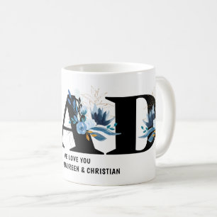 Geschenk für Vater mit Kindernamen Kaffeetasse