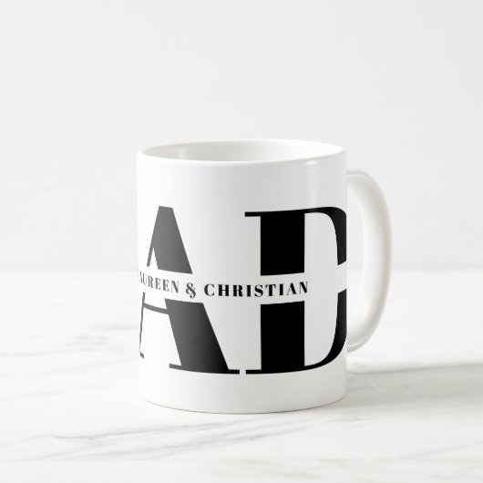 Geschenk für Vater mit Kindernamen Kaffeetasse (VorderseiteRechts)