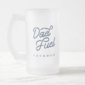 Geschenk für Vater | Stilvolle Vater Fuel Custom G Mattglas Bierglas (Links)