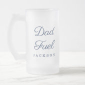 Geschenk für Vater | Stilvolle Vater Fuel Custom G Mattglas Bierglas (Links)