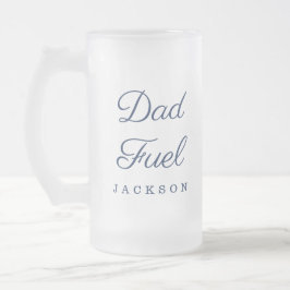 Geschenk für Vater | Stilvolle Vater Fuel Custom G Mattglas Bierglas