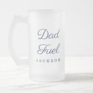 Geschenk für Vater   Stilvolle Vater Fuel Custom G Mattglas Bierglas