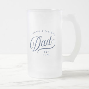 Geschenk für Vater Stylischer Vater Custom Gift Mattglas Bierglas