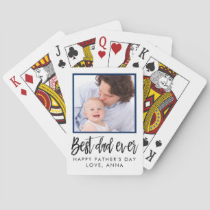 Geschenk für Väter Tag Personalisiertes Custom Fot Spielkarten