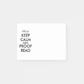 Geschenk für Verfasser behalten Ruhe und lasen Post-it Klebezettel (Vorderseite)