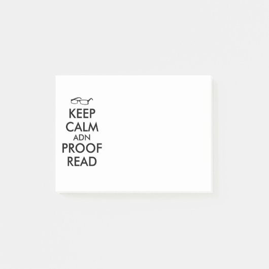 Geschenk für Verfasser behalten Ruhe und lasen Post-it Klebezettel (Vorderseite)