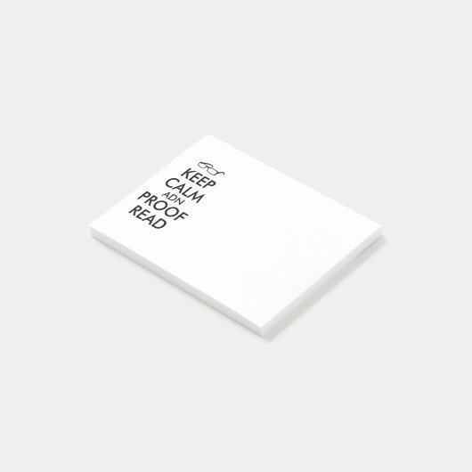 Geschenk für Verfasser behalten Ruhe und lasen Post-it Klebezettel (angewinkelt)