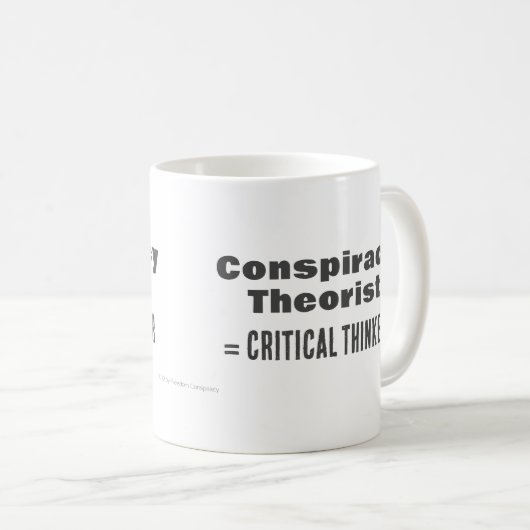 Geschenk für Verschwörung Theorist Funny Science W Kaffeetasse (VorderseiteRechts)
