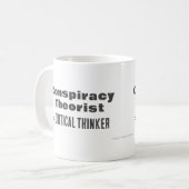 Geschenk für Verschwörung Theorist Funny Science W Kaffeetasse (Vorderseite Links)