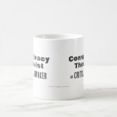 Geschenk für Verschwörung Theorist Funny Science W Kaffeetasse (Mittel)