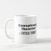 Geschenk für Verschwörung Theorist Funny Science W Kaffeetasse (Links)