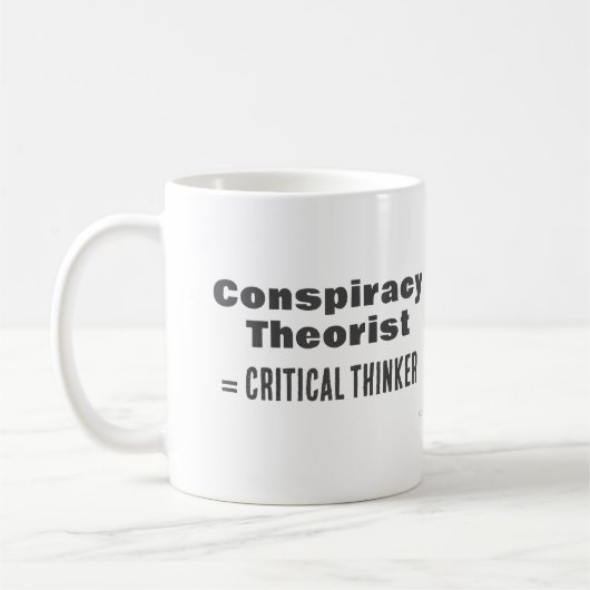 Geschenk für Verschwörung Theorist Funny Science W Kaffeetasse (Links)
