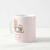 Geschenk für Vintage Fotografen mit benutzerdefini Kaffeetasse (Vorderseite Links)