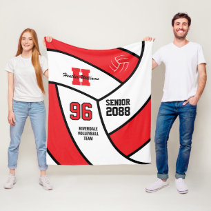 Geschenk für Volleyballspieler zum Senior Night in Fleecedecke