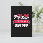 Geschenk für Welder | Funny für Männer und Frauen Dankeskarte (Stehend Vorderseite)