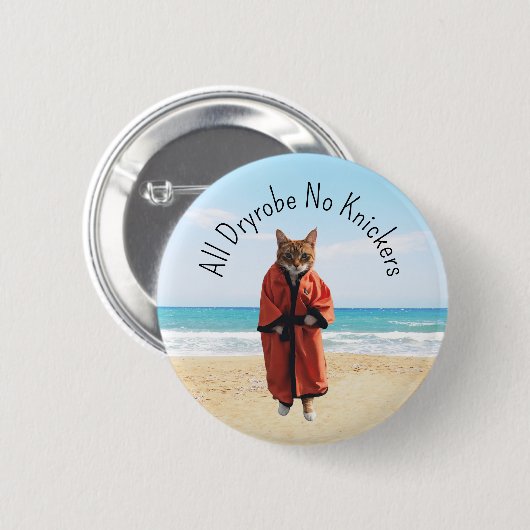 Geschenk für Wildschwimmer im Freiwasser Button (Vorne & Hinten)
