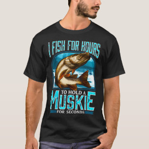 Geschenk für Winter-Eisfischer-Liebhaber Muskie Mu T-Shirt