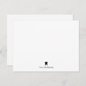 Geschenk für Zahnärzte in der Schule - Abschluss - Mitteilungskarte (Vorne/Hinten)