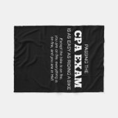 Geschenk für zertifizierte öffentliche Wirtschafts Fleecedecke (Vorderseite (Horizontal))