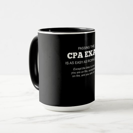 Geschenk für zertifizierte öffentliche Wirtschafts Tasse (Vorderseite Links)