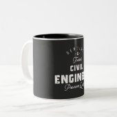 Geschenk für Zivile Ingenieure Zweifarbige Tasse (Vorderseite Links)