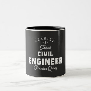 Geschenk für Zivile Ingenieure Zweifarbige Tasse