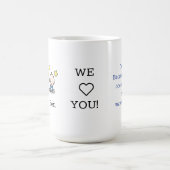 Geschenk für zwei Eltern: Wir Liebe Sie Tasse, 2 J Kaffeetasse (Mittel)