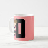 Geschenk Fußball-Jersey-Zahl-10 (Mädchen) Kaffeetasse (Vorderseite Links)