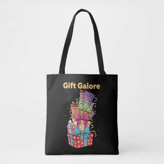 Geschenk Galore | Fun Cartoon Pile of Presents Tasche (Vorderseite)