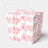 Geschenk/Gefallen Box-Rosa Blüten Geschenkschachtel (Rückseite)