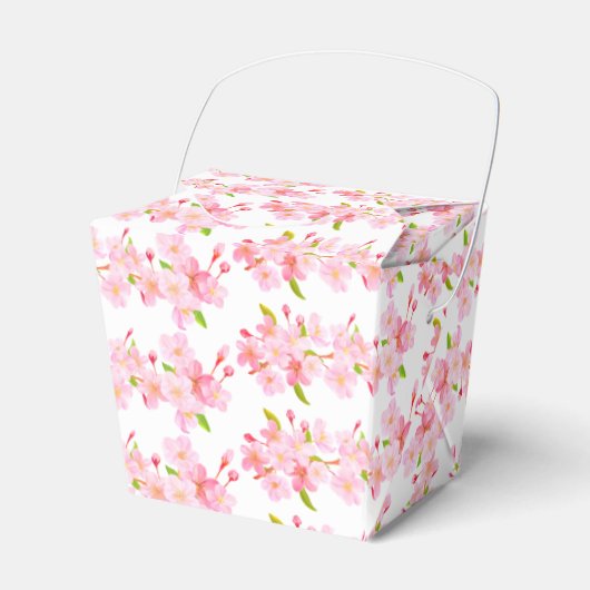 Geschenk/Gefallen Box-Rosa Blüten Geschenkschachtel (Vorderseite)