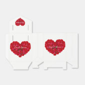 Geschenk/Gefallen Box-Rote Rosen Herz Geschenkschachtel (Ungefaltet)