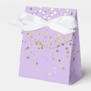 Geschenk-/Gefälligkeitsbox in Lavender & Golden Pe Geschenkschachtel